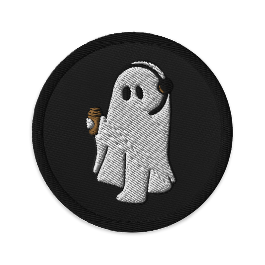 Coffee Ghost - Embroidered Patch