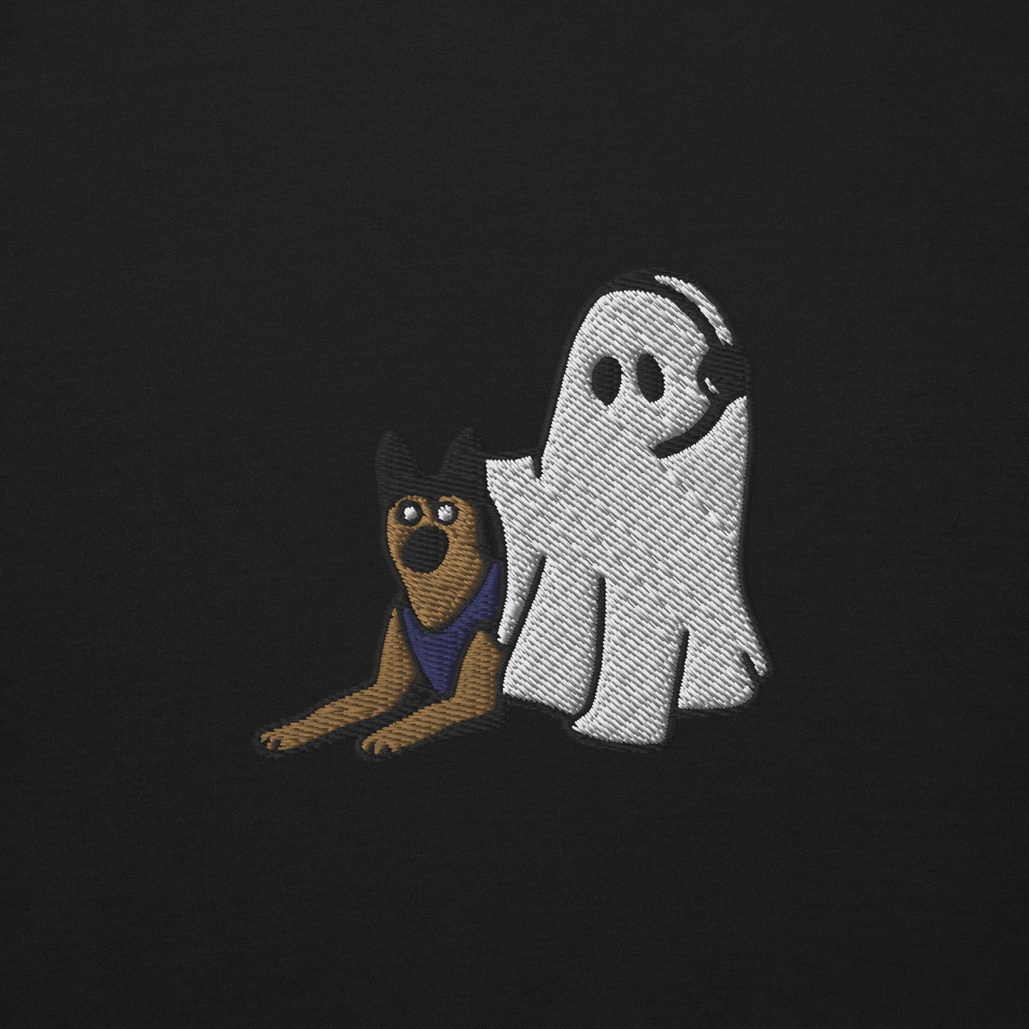 Just Here For the K9s - Embroidered Crewneck Sweatshirt