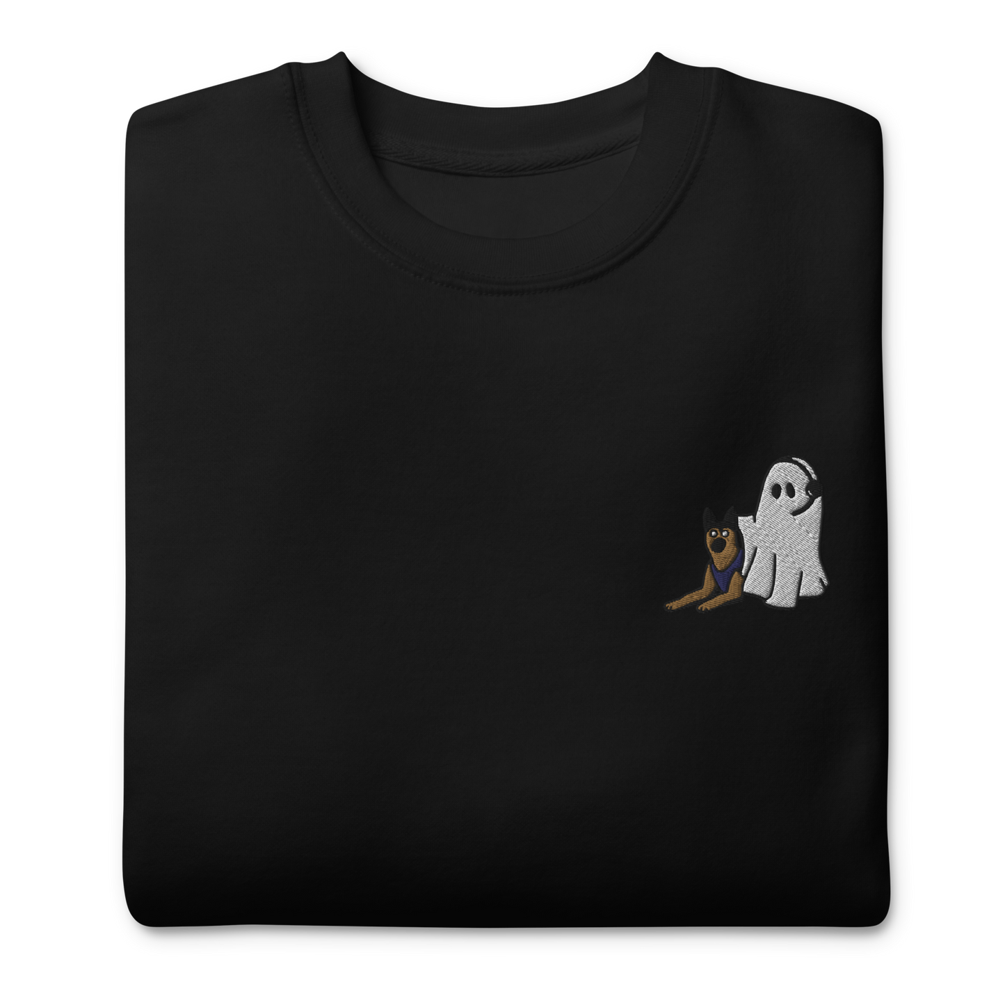 Just Here For the K9s - Embroidered Crewneck Sweatshirt