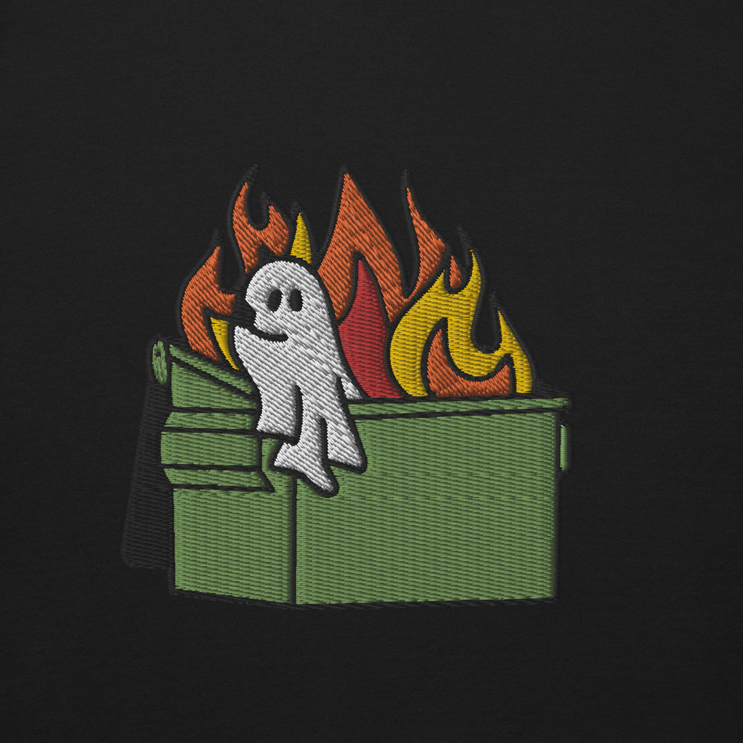 Quiet Shift - Embroidered Crewneck Sweatshirt