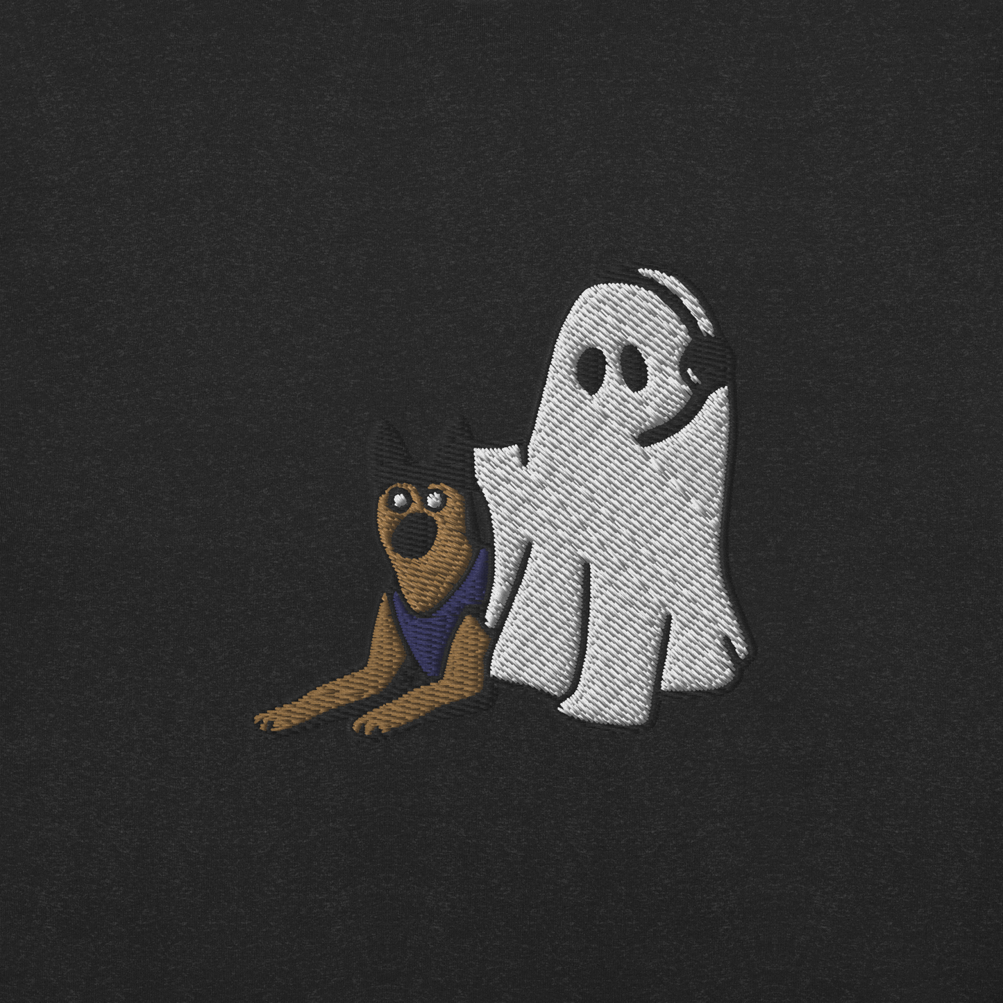 Just Here For the K9s - Embroidered T-Shirt