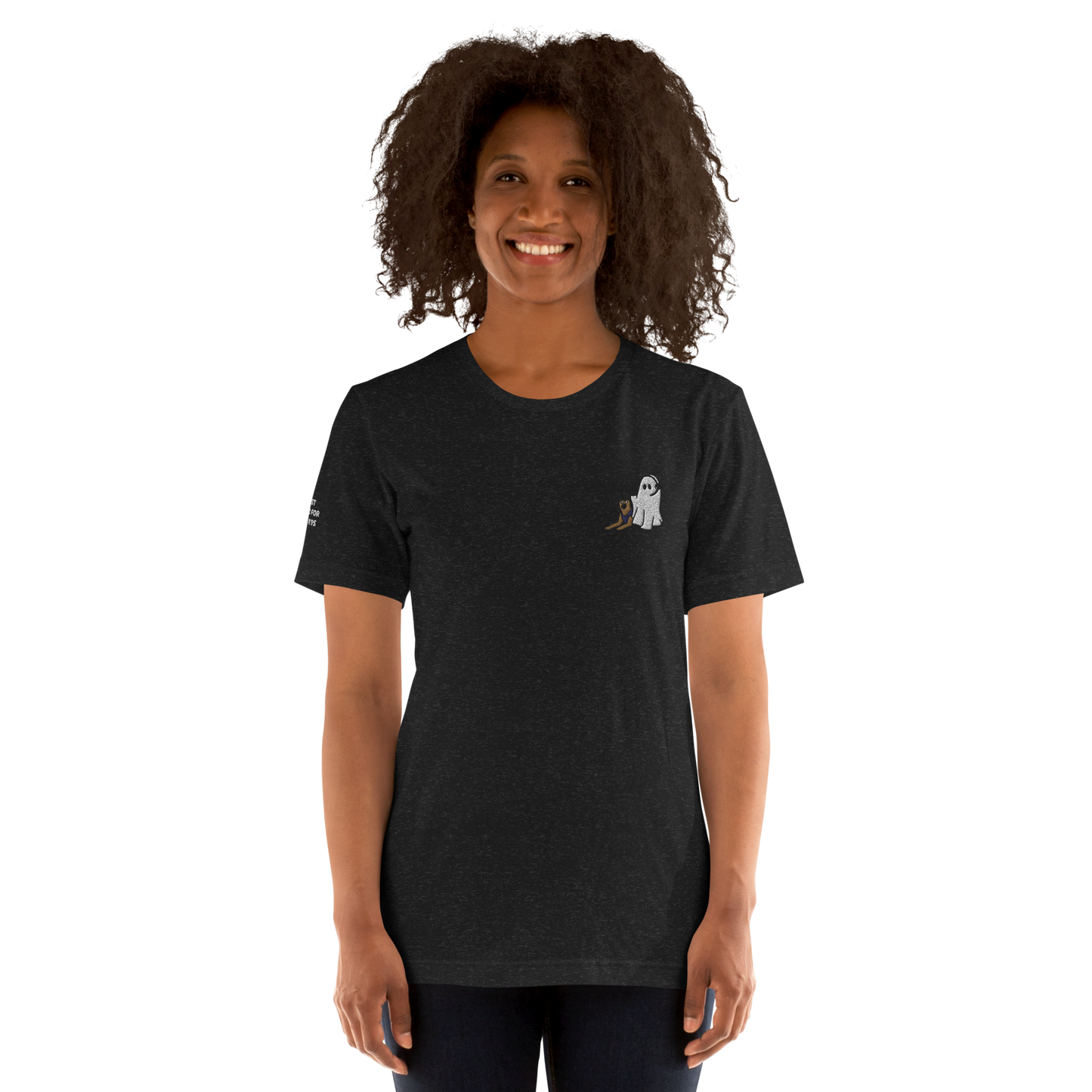 Just Here For the K9s - Embroidered T-Shirt